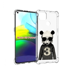 Чехол MyPads Панда-в-костюме для Motorola Moto G9 Power