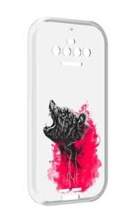 Чехол MyPads медведь в дымке для Oukitel F150 R2022