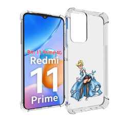 Чехол MyPads девушка-в-платье-красивая женский для Xiaomi Redmi 11 Prime 4G
