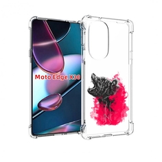 Чехол MyPads медведь в дымке для Motorola Moto Edge X30