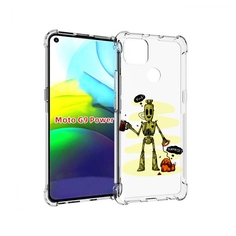 Чехол MyPads прикольный робот для Motorola Moto G9 Power