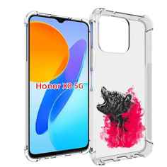 Чехол MyPads медведь в дымке для Honor X8 5G