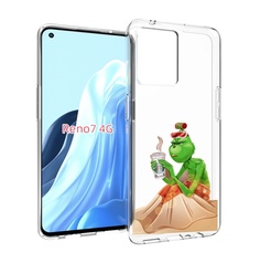 Чехол MyPads Гринч-в-платье для OPPO RENO 7 4G