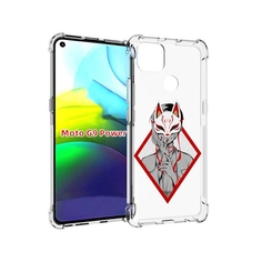 Чехол MyPads девушка в маске япония для Motorola Moto G9 Power