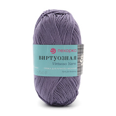 Пряжа Пехорка Виртуозная, 100г, 333м (100% хлопок) (22-Сирень), 5 мотков