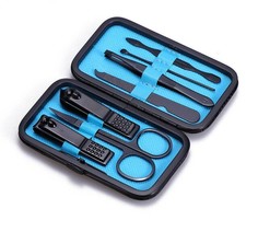 Маникюрный набор Homium, 7 предметов, цвет черный