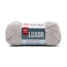 Пряжа YarnArt Luxor, 50г, 125м (мерсеризованный хлопок) (1218 светло серый), 10 мотков