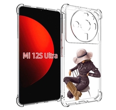 Чехол MyPads загадочная-девушка-в-костюме женский для Xiaomi 12S Ultra