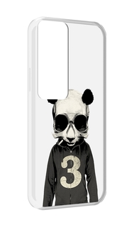 Чехол MyPads Панда-в-костюме для Tecno Pova Neo 2