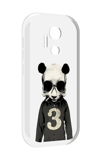 Чехол MyPads Панда-в-костюме для doogee x97 pro