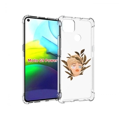 Чехол MyPads лицо-с-патчами для Motorola Moto G9 Power