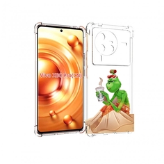 Чехол MyPads Гринч-в-платье для Vivo X80 Pro