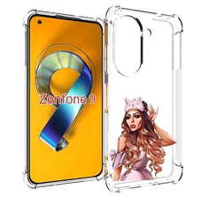 Чехол MyPads девушка-с-маской-для-сна женский для Asus Zenfone 9 (AI2202)