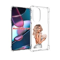 Чехол MyPads Роскошное-платье женский для Motorola Moto Edge X30