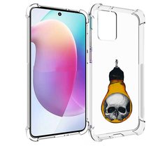 Чехол MyPads череп в лампочке для Motorola Edge 30 Neo