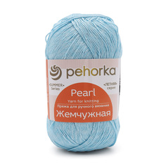 Пряжа Пехорка Жемчужная, 100г, 425м (хлопок, вискоза) (519 венерин башмачок), 5 мотков