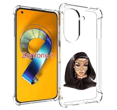 Чехол MyPads девушка-в-золотой-маске для Asus Zenfone 9 (AI2202)