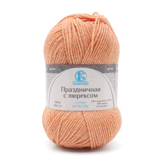 Пряжа Камтекс Праздничная с люрексом, 50г, 160м (кашмилон) (037 персик), 10 мотков