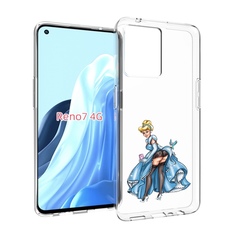 Чехол MyPads девушка-в-платье-красивая женский для OPPO RENO 7 4G