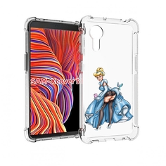 Чехол MyPads девушка-в-платье-красивая женский для Samsung Galaxy Xcover 5