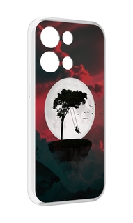 Чехол MyPads качели-над-пропастью для OPPO Reno8 Pro