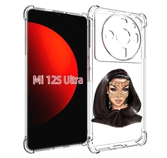 Чехол MyPads девушка-в-золотой-маске для Xiaomi 12S Ultra