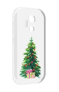 Чехол MyPads Елка новогодняя с подарками акварель для doogee x97 pro