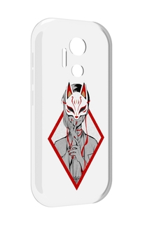 Чехол MyPads девушка в маске япония для doogee x97 pro