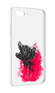 Чехол MyPads медведь в дымке для ITEL A25 / ITEL A25 Pro / ITEL A35