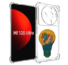 Чехол MyPads кит в лампочке с парусами для Xiaomi 12S Ultra