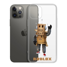 Чехол-накладка Krutoff Clear Case Roblox-Мистер Робот для iPhone 12/12 Pro