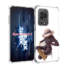 Чехол MyPads загадочная-девушка-в-костюме женский для Xiaomi Black Shark 5