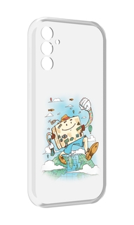 Чехол MyPads Счастливый чемодан для Samsung Galaxy M13