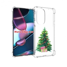Чехол MyPads Елка новогодняя с подарками акварель для Motorola Moto Edge X30