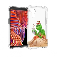 Чехол MyPads Гринч-в-платье для Samsung Galaxy Xcover 5