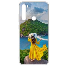 Чехол-накладка Krutoff Clear Case Платье летнее женское для Xiaomi Redmi Note 8T