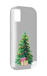 Чехол MyPads Елка новогодняя с подарками акварель для UMIDIGI A11