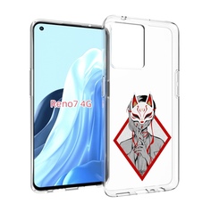 Чехол MyPads девушка в маске япония для OPPO RENO 7 4G
