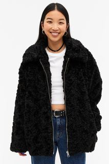 Куртка женская Monki 1089646006 черная 2XS (доставка из-за рубежа)