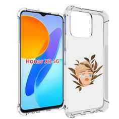 Чехол MyPads лицо-с-патчами для Honor X8 5G