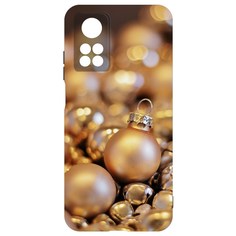 Чехол-накладка Krutoff Софт Кейс Золотые игрушки для Xiaomi Mi 10T Pro черный