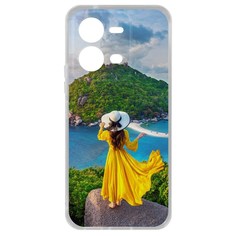 Чехол Платье летнее женское для Vivo V25e Krutoff