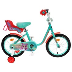Велосипед 16" Graffiti Fashion Girl, цвет тиффани/персиковый No Brand