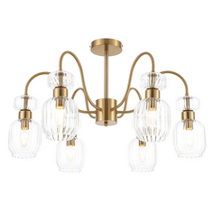 Потолочная люстра Escada Gloss 1141/6PL Clear, Медь, E14