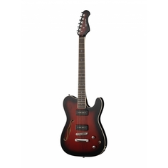 Электрогитара, красный санберст, Caraya E219RDS