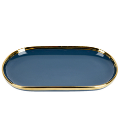 Блюдо сервировочное Royal line. Midnight Blue Nouvelle 30х16,3х3 см 1730165