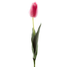 Цветок искусственный на ножке Тюльпан розовый Gloria Garden 67 см 9180079