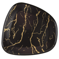 Блюдо сервировочное Черный мрамор Nouvelle 23,5х22,5х2 см 880084