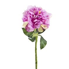 Цветок искусственный на ножке Пион фиолетовый Gloria Garden 60 см 7820196