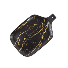 Блюдо сервировочное Черный мрамор Nouvelle 25х15х1,5 см 880100